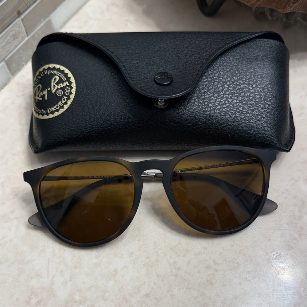 Ray-Ban Erika Sunglasses with Amber Lenses